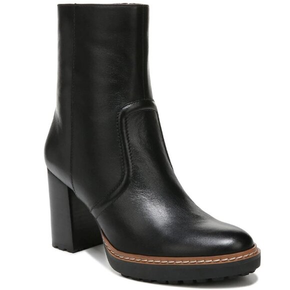 NATURALIZER CATIE WOMENS LEATHER HEELS MID-CALF BOOTS (WIDE) - Picture 1 of 11